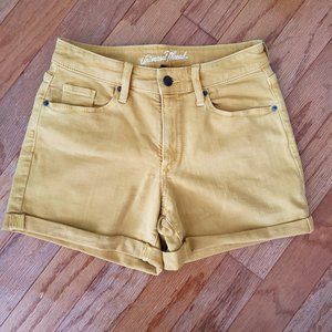 Mustard Gold Universal Thread Denim Short Size 4